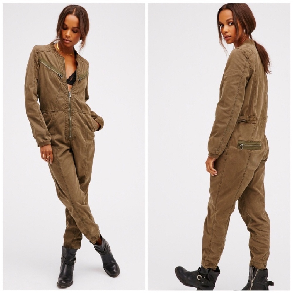 NWOT Free People Fleetwood Flight Jumpsuit